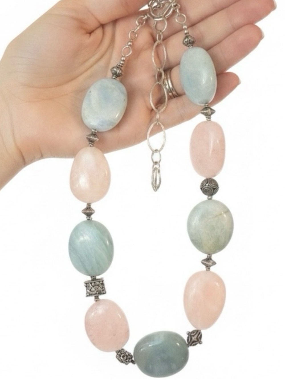 Marv Dahman 925 Quartz Gemstone Necklace 215 gm